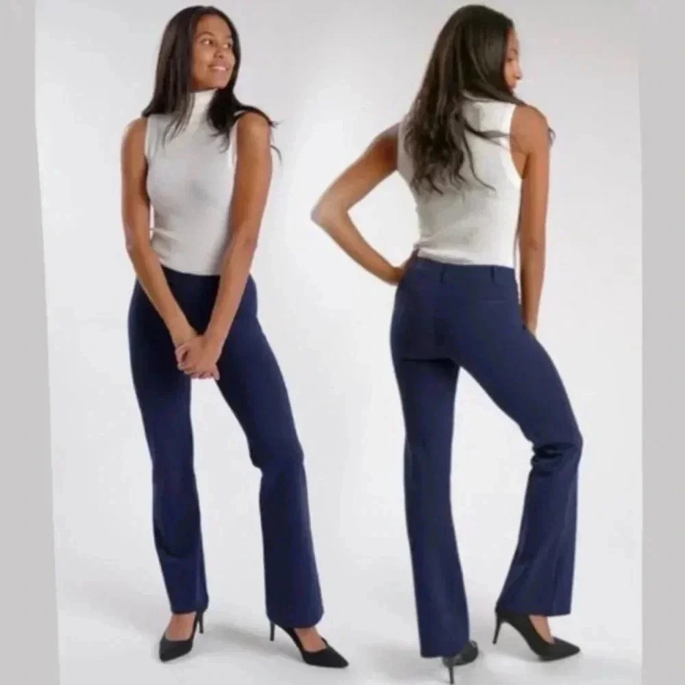 NWOT Betabrand Navy Dress Yoga Pant Medium Long - Picture 10 of 10